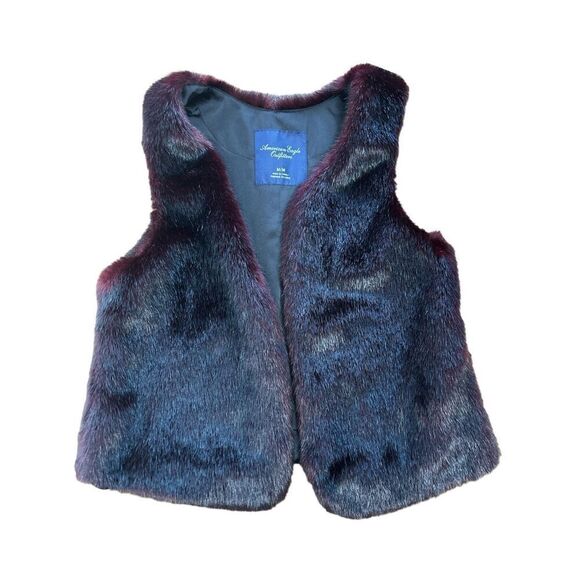 American Eagle Outfitters Faux Fur Vest Lined Women's Size Medium - Picture 1 of 6